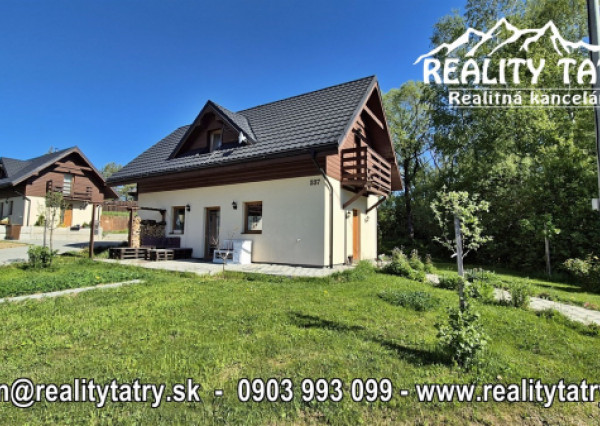 Rekreačný dom - Chata v podhorí Vysokých Tatier v krásnom a tichom prostredí, útulný, praktický, novostavba - TOP STAV !!!