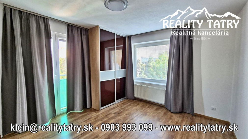 Slnečný 3 izbový byt s terasou a garážou v Poprade bytový dom JAVOR - TOP STAV a LOKALITA !!!