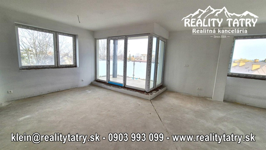 NOVÉ 3 izbové BYTY V CENTRE POPRADU - TOP LOKALITA, Výhľad - ODPORÚČAME !!!