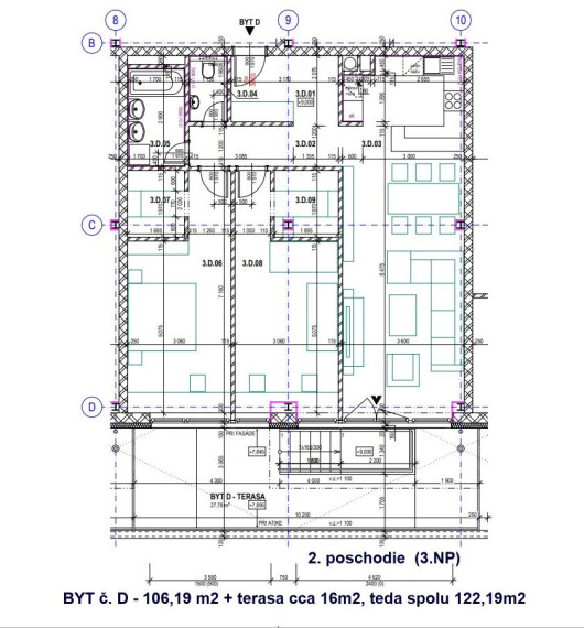 NOVÉ 3 izbové BYTY V CENTRE POPRADU - TOP LOKALITA, Výhľad - ODPORÚČAME !!!