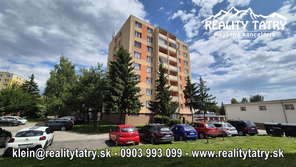 Byt 3 izbový s loggiou 78 m2 blízko centra v Poprade, rozsiahla rekonštrukcia, TOP STAV - ODPORÚČAME !!!