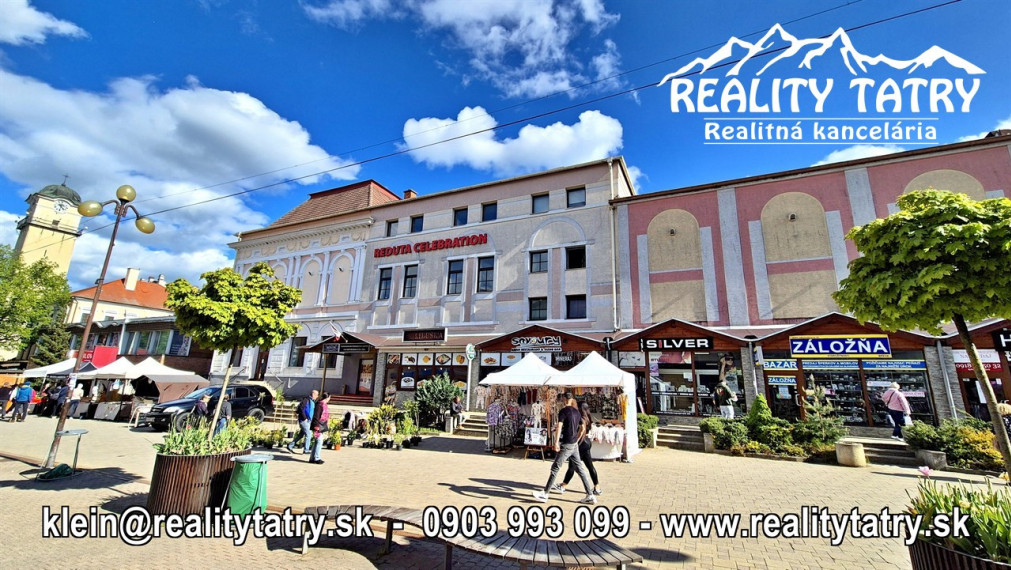 Reštaurácia REDUTA - Jedinečná investičná príležitosť v srdci Popradu - TOP PONUKA, TOP LOKALITA - ODPORÚČAME !!!