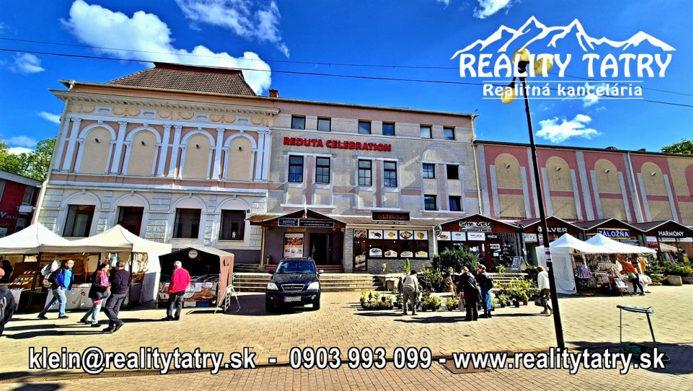 Reštaurácia REDUTA - Jedinečná investičná príležitosť v srdci Popradu - TOP PONUKA, TOP LOKALITA - ODPORÚČAME !!!