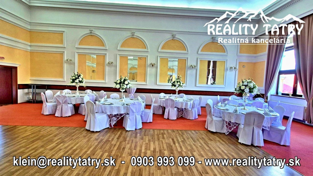 Reštaurácia REDUTA - Jedinečná investičná príležitosť v srdci Popradu - TOP PONUKA, TOP LOKALITA - ODPORÚČAME !!!