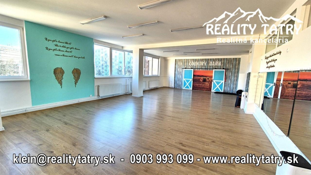 Obchodné priestory 140 m2 v Poprade blízko centra - ODPORÚČAME !!!