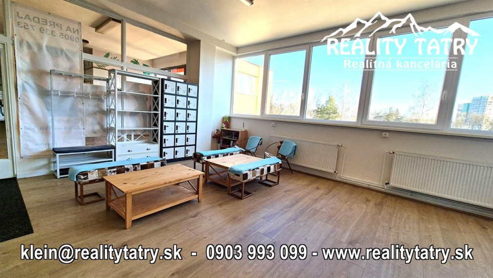 Obchodné priestory 140 m2 v Poprade blízko centra - ODPORÚČAME !!!