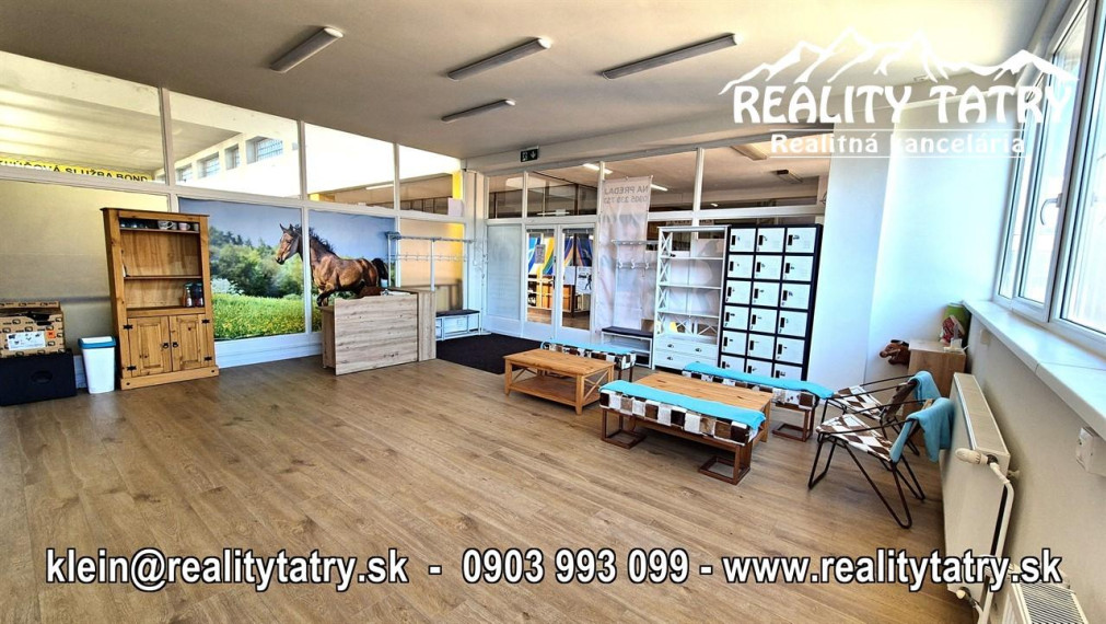 Obchodné priestory 140 m2 v Poprade blízko centra - ODPORÚČAME !!!