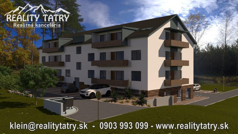 Predaj bytov v štandarde za cenu holobytu !!! - Apartmán 2 izbový s balkónom 47,70 m2 vo Východnej - NOVOSTAVBA, TOP CENA !!!