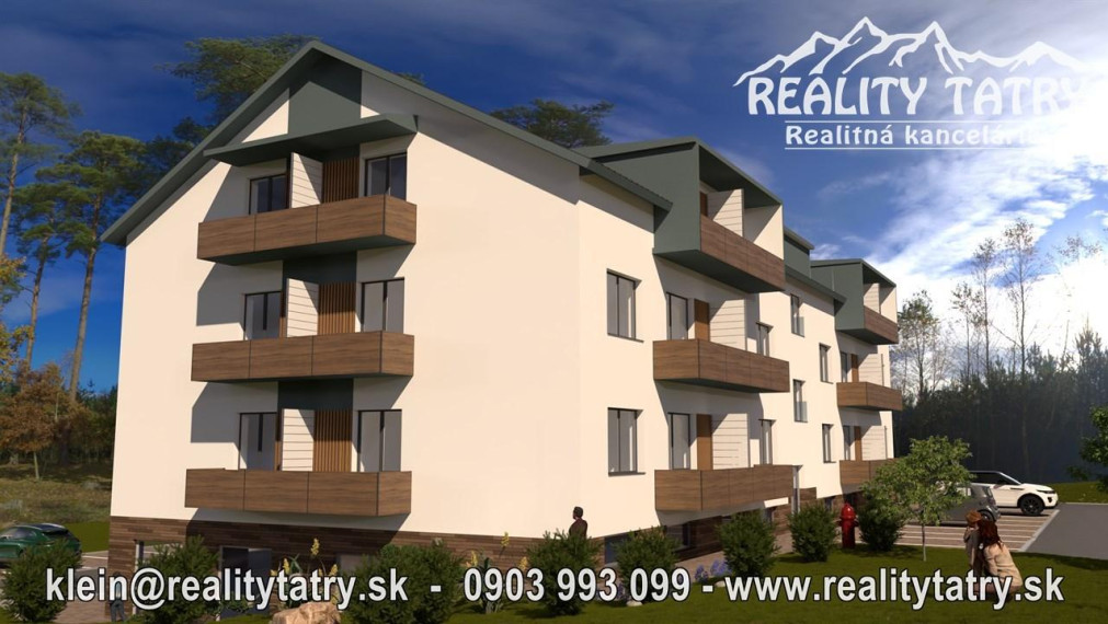 Predaj bytov v štandarde za cenu holobytu !!! - Apartmán 2 izbový s balkónom 47,70 m2 vo Východnej - NOVOSTAVBA, TOP CENA !!!