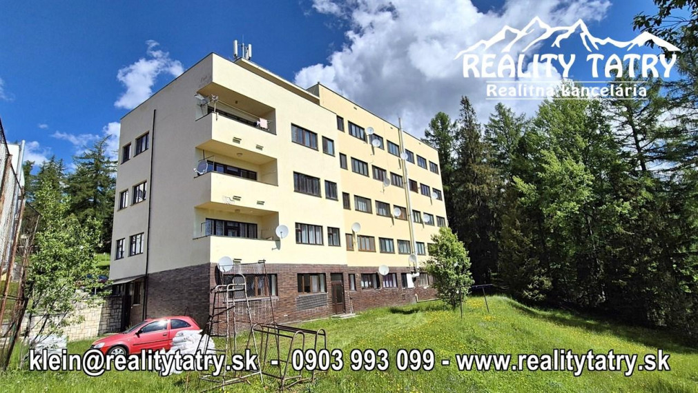 PREDANÉ - Veľký 4 izbový byt s dvoma balkónmi a pivnicou 117 m2 vo Vysokých Tatrách - Vyšné Hágy  - TOP PONUKA !!!