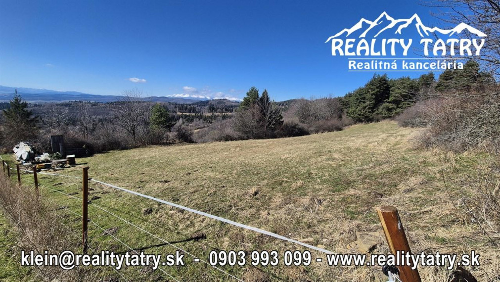 Nádherný stavebný pozemok - TOP VÝHĽAD - Uloža / LEVOČA -  ODPORÚČAME !!!