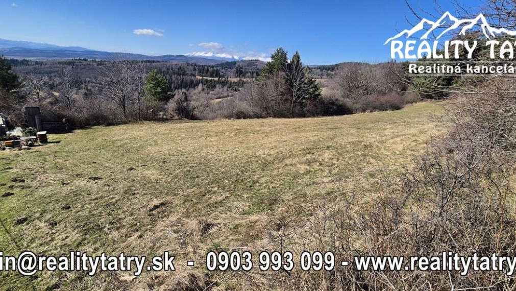 Nádherný stavebný pozemok - TOP VÝHĽAD - Uloža / LEVOČA -  ODPORÚČAME !!!