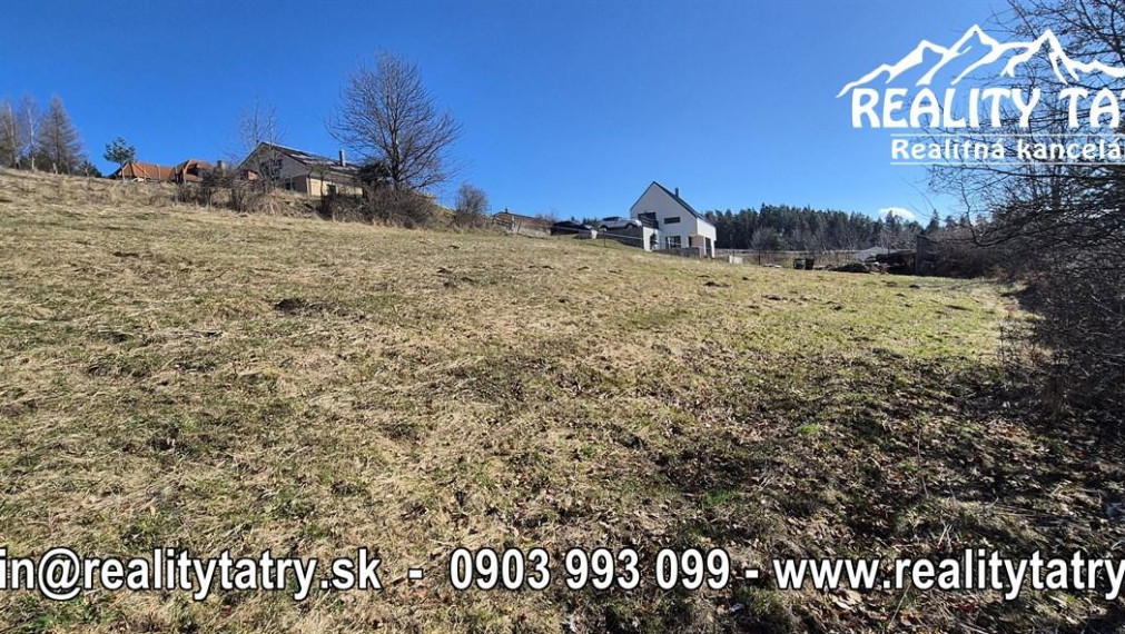 Nádherný stavebný pozemok - TOP VÝHĽAD - Uloža / LEVOČA -  ODPORÚČAME !!!