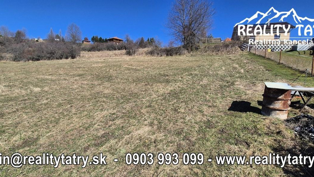 Nádherný stavebný pozemok - TOP VÝHĽAD - Uloža / LEVOČA -  ODPORÚČAME !!!