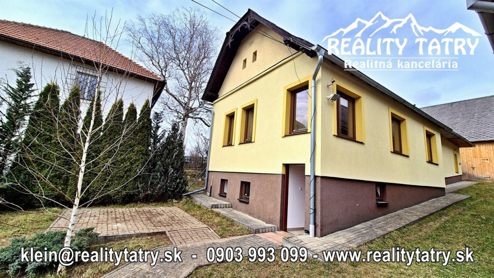 Rodinný dom po rekonštrukcii vo Važci - Slnečný, tiché prostredie - ODPORÚČAME !!!