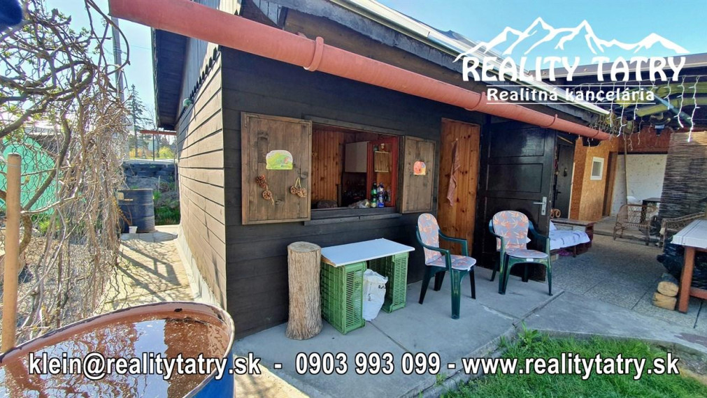 Záhradná chatka v Poprade v blízkosti centra v záhradkárskej oblasti pri trati - ODPORÚČAME !!!