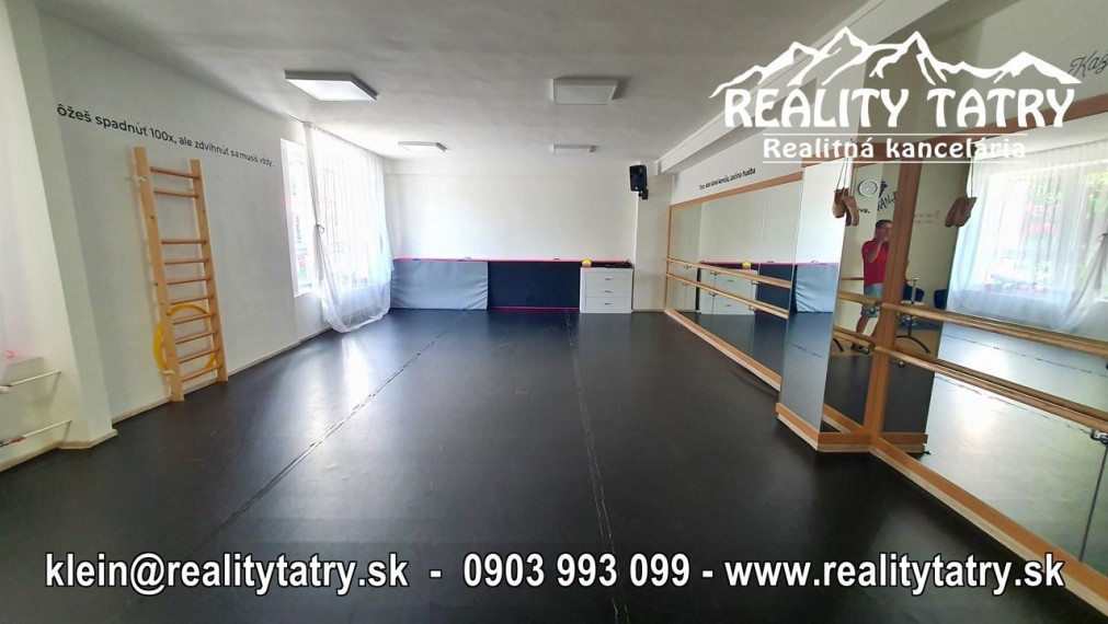 Priestory na služby alebo obchodnú prevádzku 110 m2 blízko centra a OC FÓRUM