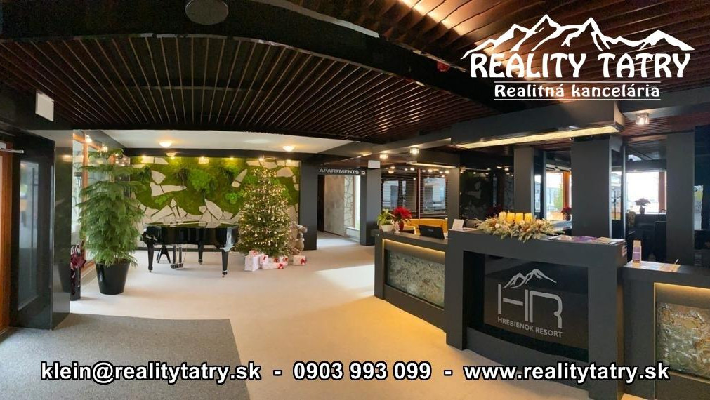 Apartmán v Starom Smokovci HREBIENOK Resort - TOP KVALITA A STAV - ODPORÚČAME !!!