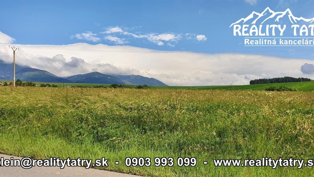 Investičný pozemok 4186 m2 s Starej Lesnej s nádherným výhľadom - ODPORÚČAME !!!