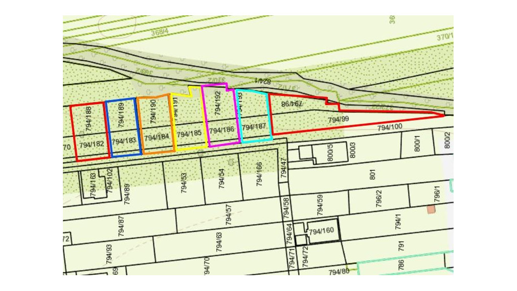 Stavebné pozemky pri Púchove v obci Dolné Kočkovce od 686 m2 do 1658 m2