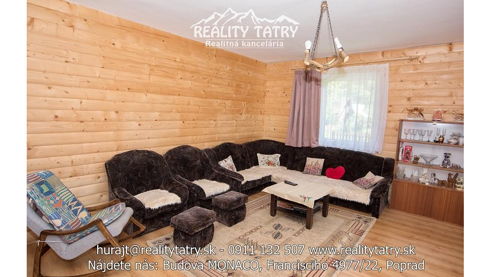 Krásna chata v podtatranskej obci Tatranská Javorina na trvalé bývanie alebo na víkendové pobyty.