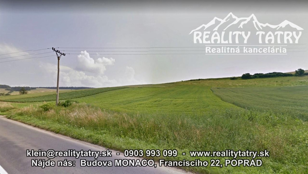 Pozemok vhodný na investíciu s možnosťou výstavby IBV v obci ABRAHÁMOVCE - Výhodná investícia - ODPORÚČAME !!!