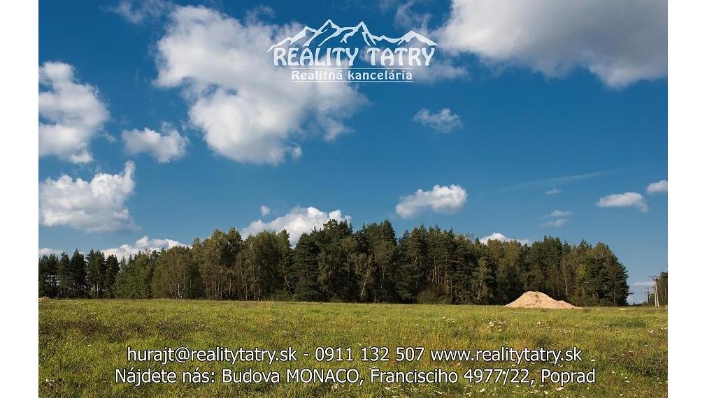 Stavebný pozemok v podtatranskej obci -Mlynčeky nová výstavba  - ODPORÚČAME !!!.