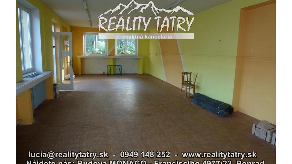 PRENÁJOM OBCHODNÝCH PRIESTOROV V KEŽMARKU - 236 m2 aj na výrobnú činnosť - ODPORÚČAME !!!