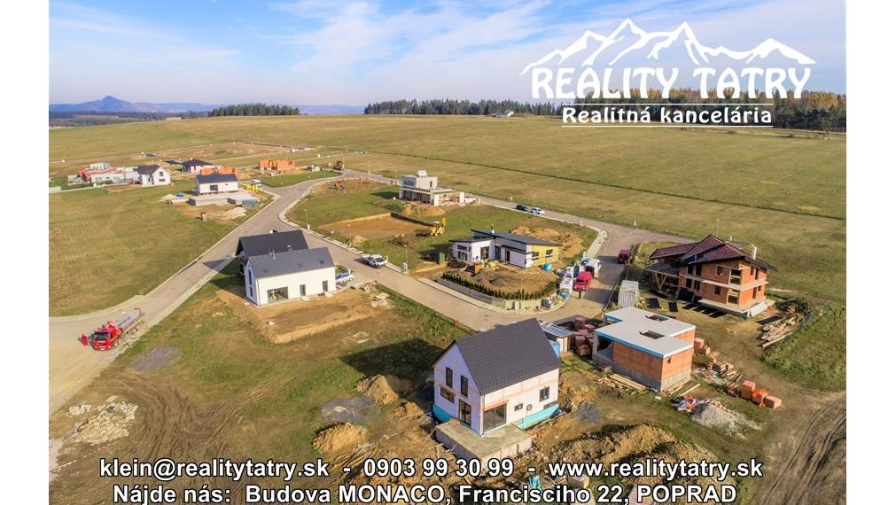 AKCIOVÁ CENA !!! - Stavebné pozemky v Top lokalite s kompletnými IS a kompletnou infraštruktúrou vo Veľkej Lomnici !!!