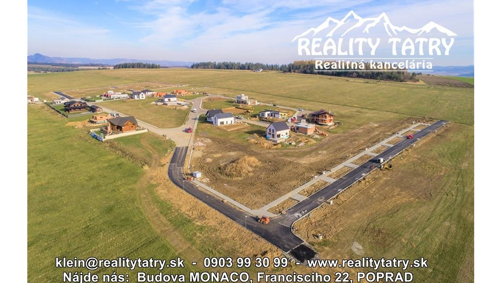 AKCIOVÁ CENA !!! - Stavebné pozemky v Top lokalite s kompletnými IS a kompletnou infraštruktúrou vo Veľkej Lomnici !!!