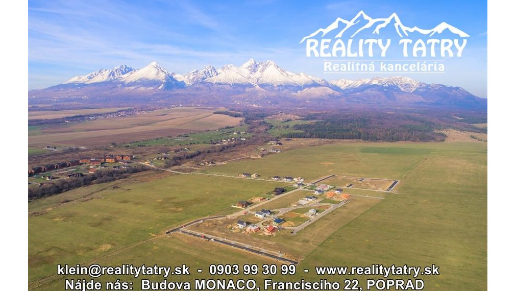 AKCIOVÁ CENA !!! - Stavebné pozemky v Top lokalite s kompletnými IS a kompletnou infraštruktúrou vo Veľkej Lomnici !!!