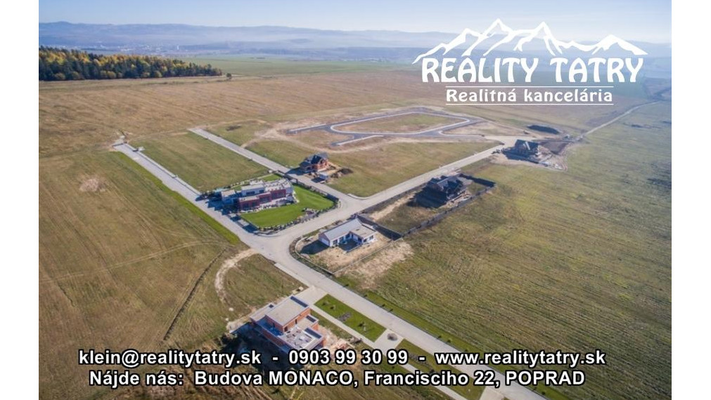 AKCIOVÁ CENA !!! - Stavebné pozemky v Top lokalite s kompletnými IS a kompletnou infraštruktúrou vo Veľkej Lomnici !!!