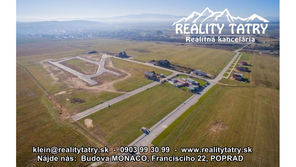 AKCIOVÁ CENA !!! - Stavebné pozemky v Top lokalite s kompletnými IS a kompletnou infraštruktúrou vo Veľkej Lomnici !!!