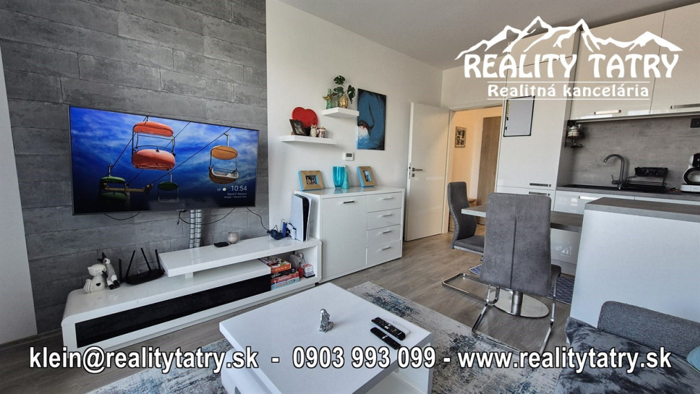 Byt 1 izbový s balkónom - kompletne zariadený v Poprade - TOP STAV - NOVOSTAVBA - ODPORÚČAME !!!