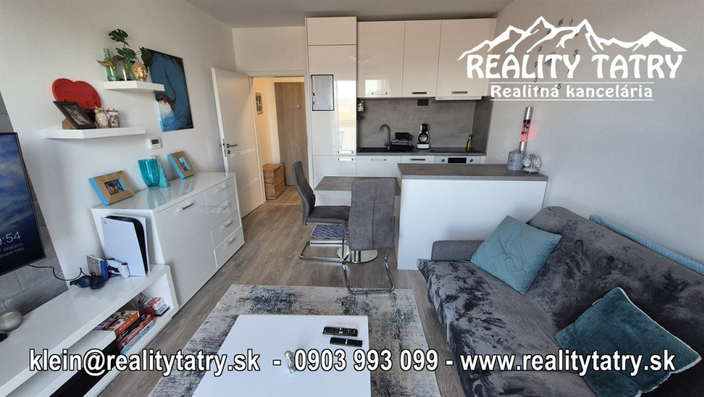 Byt 1 izbový s balkónom - kompletne zariadený v Poprade - TOP STAV - NOVOSTAVBA - ODPORÚČAME !!!