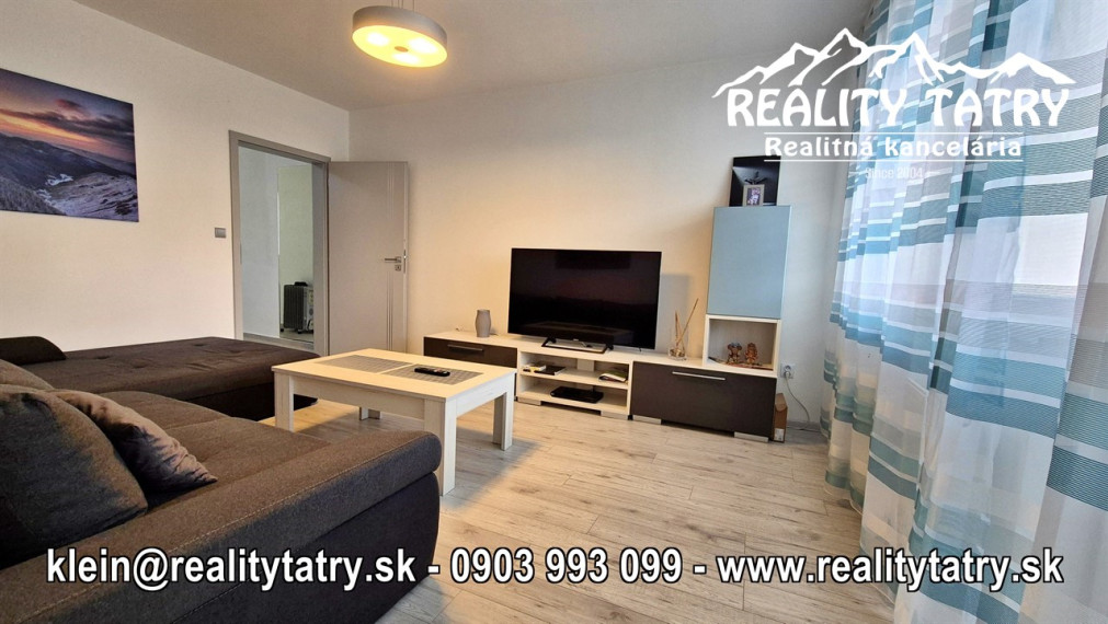 Byt 2 izbový s loggiou Vysoké Tatry - Dolný Smokovec TOP STAV, ODPORÚČAME !!!