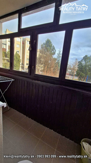 Byt 2 izbový s loggiou Vysoké Tatry - Dolný Smokovec TOP STAV, ODPORÚČAME !!!
