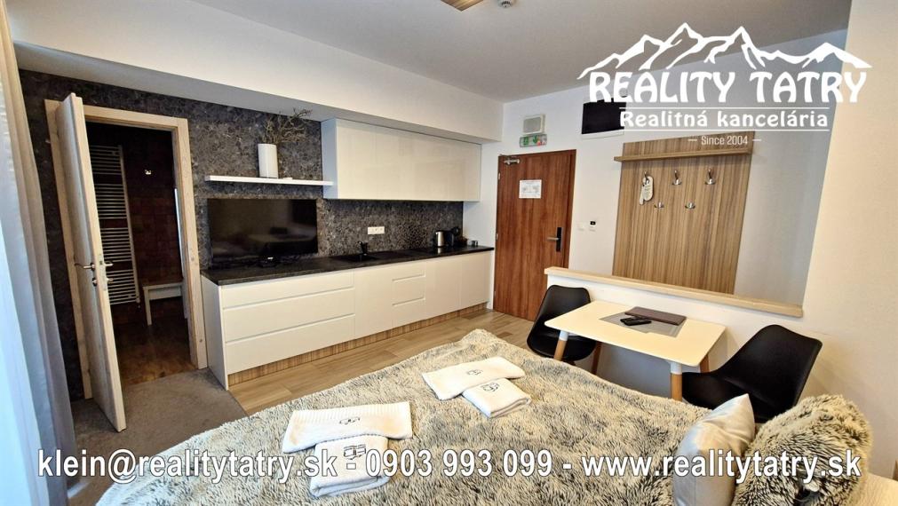 Apartmán s terasou v Starom Smokovci HREBIENOK Rezort I. - TOP KVALITA A STAV - ODPORÚČAME !!!