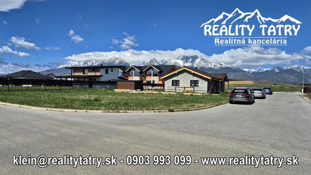 Stavebný pozemok 616 m2 vo Veľkej Lomnice - lokalita NATUR REZORT - ODPORÚČAME !!!