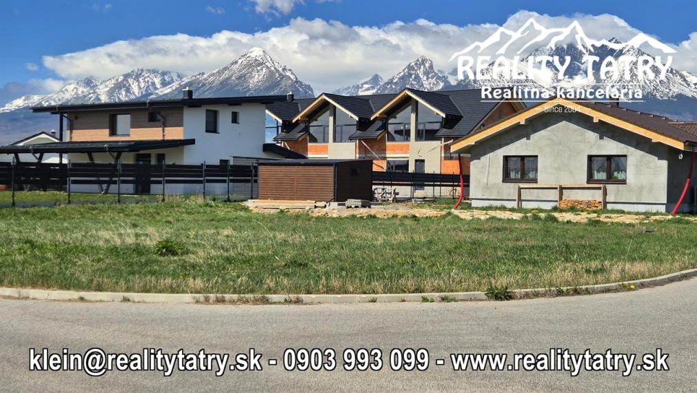 Stavebný pozemok 616 m2 vo Veľkej Lomnice - lokalita NATUR REZORT - ODPORÚČAME !!!