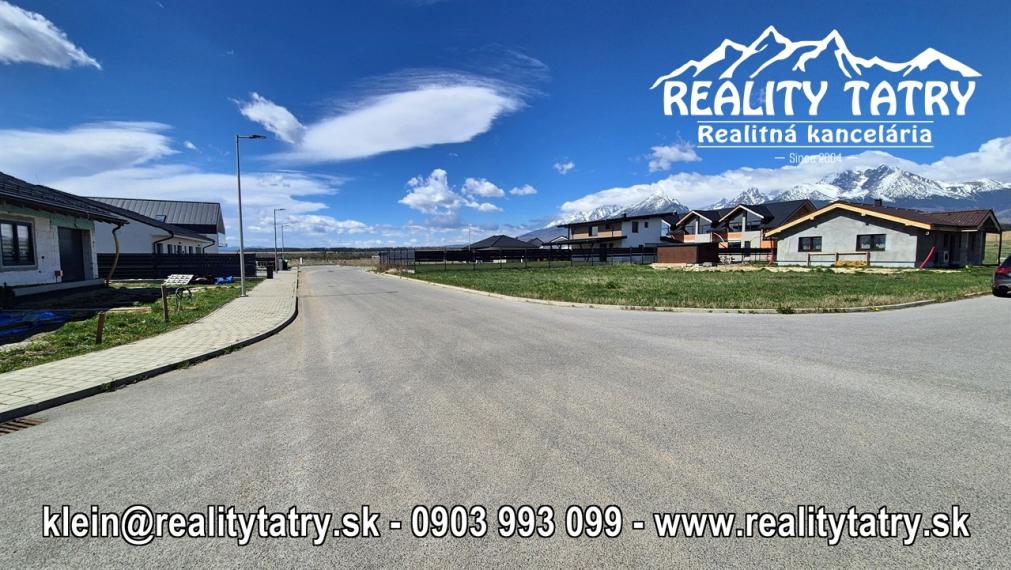 Stavebný pozemok 616 m2 vo Veľkej Lomnice - lokalita NATUR REZORT - ODPORÚČAME !!!