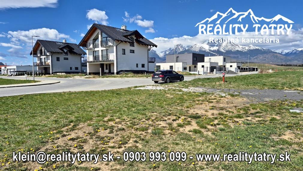 Stavebný pozemok 616 m2 vo Veľkej Lomnice - lokalita NATUR REZORT - ODPORÚČAME !!!