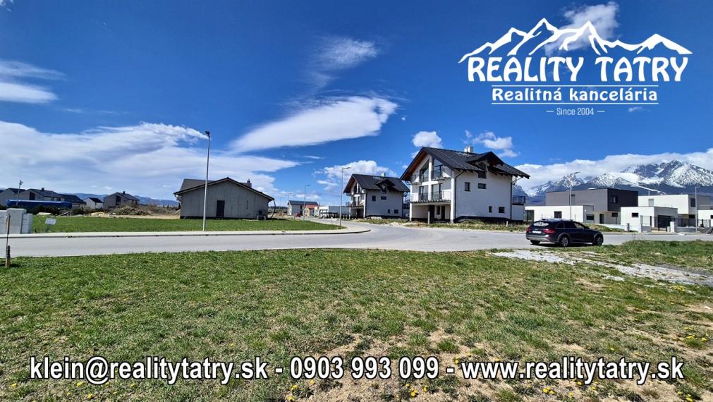 Stavebný pozemok 616 m2 vo Veľkej Lomnice - lokalita NATUR REZORT - ODPORÚČAME !!!
