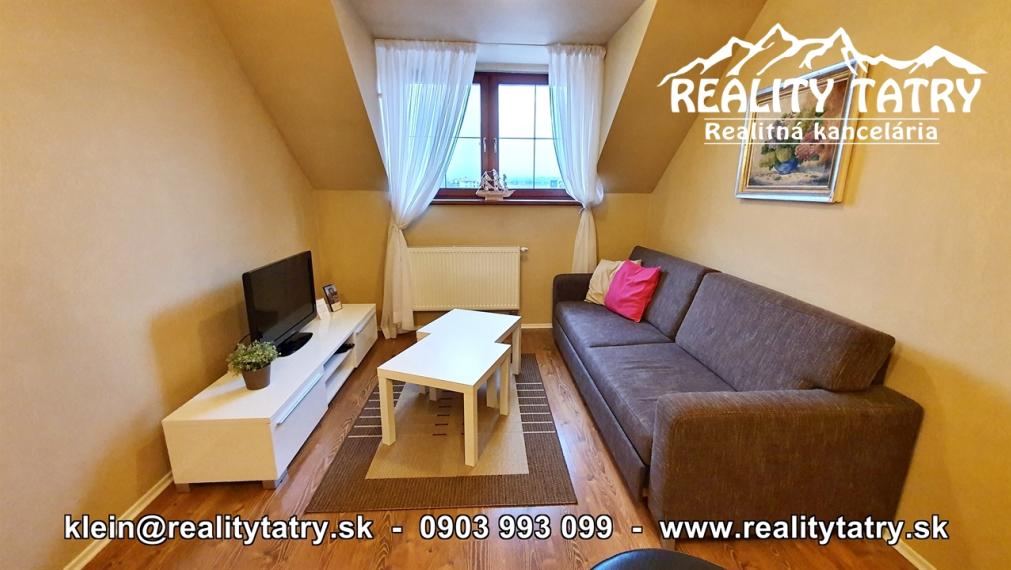 Apartmánový 2 izbový byt 46 m2 s parkovacím miestom vo Veľkej Lomnici - ODPORÚČAME !!!