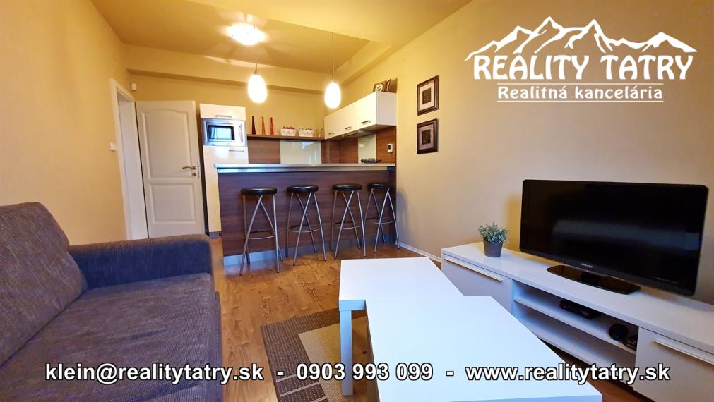 Apartmánový byt 46 m2 s parkovacím miestom vo Veľkej Lomnici