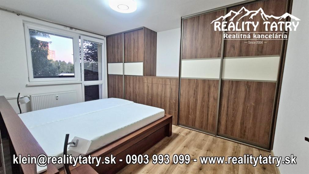 Byt 3 izbový s loggiou kompletne prerobený blízko centra v Poprade TOP LOKALITA a STAV - ODPORÚČAME !!!
