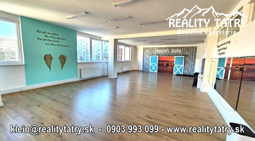 Obchodné priestory 140 m2 v Poprade blízko centra - ODPORÚČAME !!!