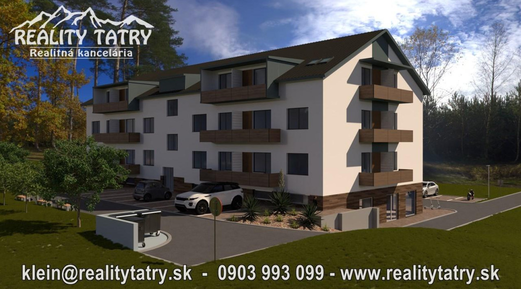 Predaj bytov v štandarde za cenu holobytu !!! - Apartmán 2 izbový s balkónom 47,70 m2 vo Východnej - NOVOSTAVBA, TOP CENA !!!