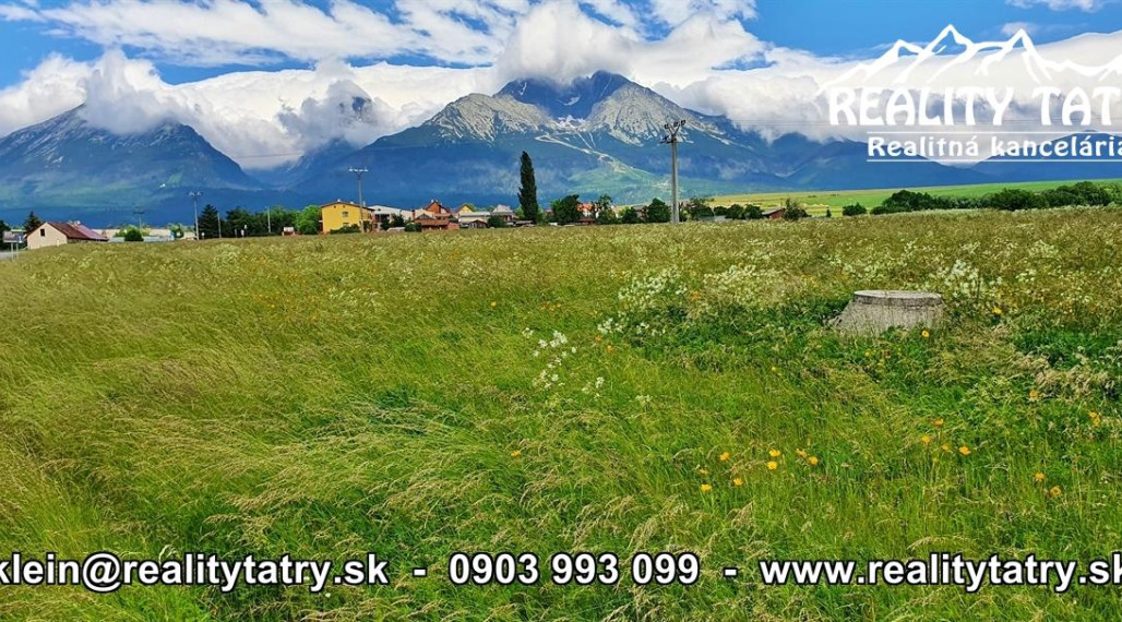 Investičný pozemok 4186 m2 s Starej Lesnej s nádherným výhľadom - ODPORÚČAME !!!