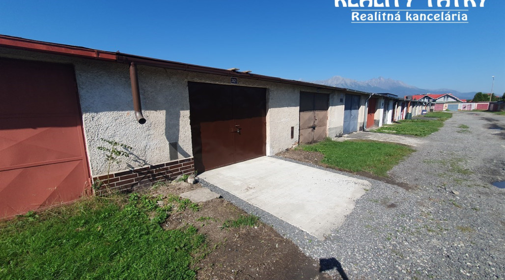 Garáž - Skladový priestor vo Svite 27 m2 na ul. Záhradná - TOP STAV - !!!